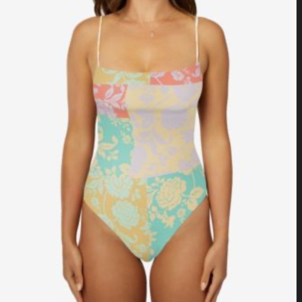 O'Neill Olivia Marbella Printed Cheeky One-Piece Swimsuit NWT - Size XL